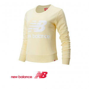 Sweat New Balance Jaune Pâle