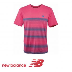 Tee-shirt new balance YARRA Crew rose rouge