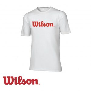 Tee-shirt Wilson logo white/Red