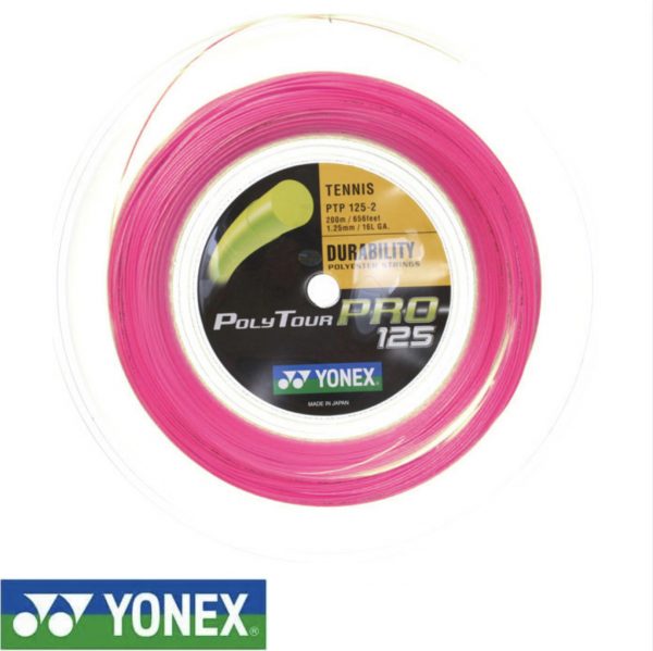 BOBINE YONEX PolyTour PRO 200m Pink