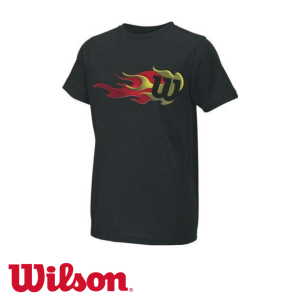 WILSON JR FLAME TEE-SHIRT Black