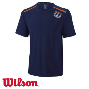 WILSON TEE-SHIRT M SP LINEAR BLUR PRINT Crew Navy Wil